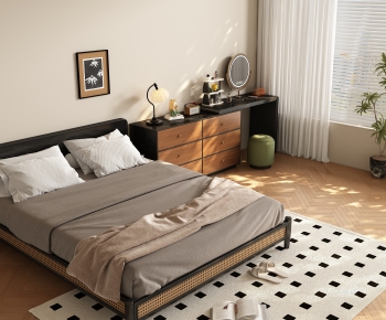 Modern Double Bed-ID:177258011