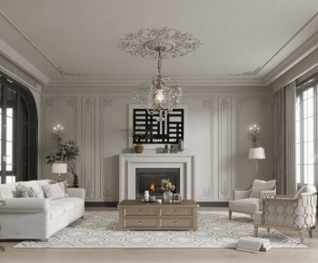 French Style A Living Room-ID:807797917