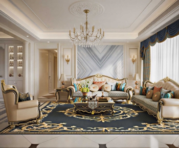 European Style A Living Room-ID:556080389