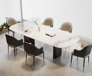 Modern Dining Table And Chairs-ID:745796928