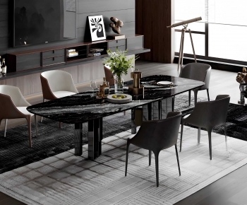 Modern Dining Table And Chairs-ID:737082965
