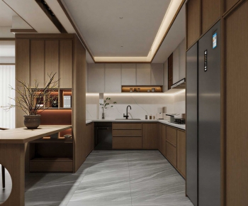 New Chinese Style Open Kitchen-ID:214663037