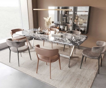 Modern Dining Table And Chairs-ID:217596054