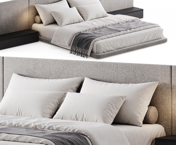 Modern Double Bed-ID:813684944