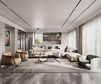 Modern A Living Room-ID:153852942