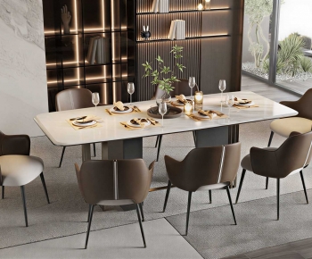 Modern Dining Table And Chairs-ID:563432936
