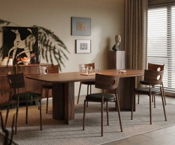 Modern Dining Table And Chairs-ID:101409096