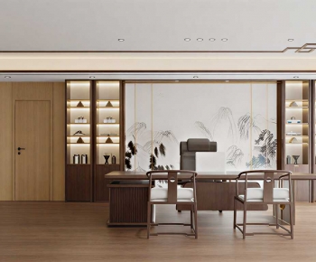 New Chinese Style Manager's Office-ID:607111932