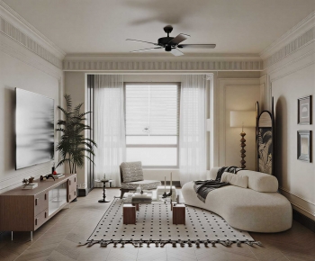 French Style A Living Room-ID:368118058