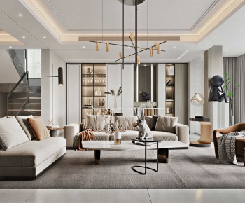 Modern A Living Room-ID:163084039