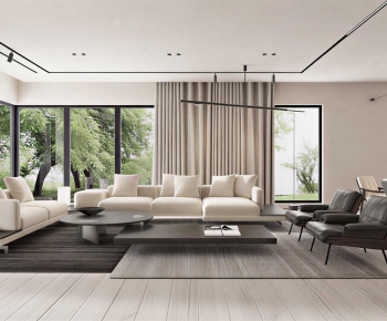 Modern A Living Room-ID:284857039