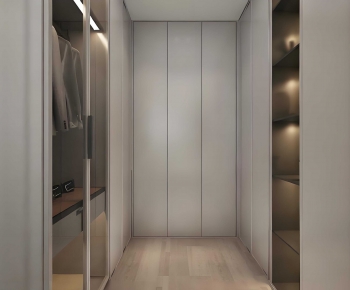 Modern Clothes Storage Area-ID:667572023