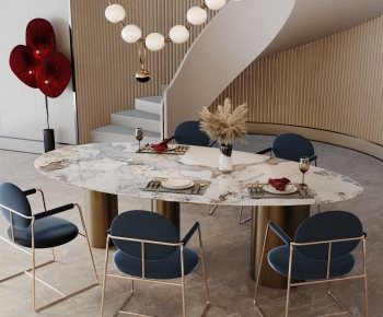 Modern Dining Table And Chairs-ID:433689123