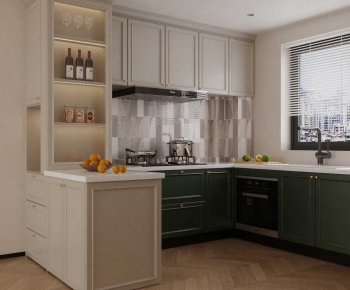 French Style Open Kitchen-ID:607892042