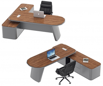 Modern Office Desk And Chair-ID:685695896