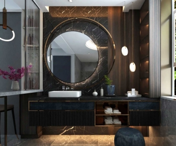 Modern Bathroom Cabinet-ID:308837897