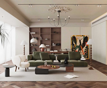 French Style A Living Room-ID:709863906