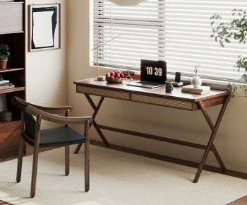 Modern Computer Desk And Chair-ID:884330032