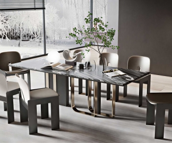 Modern Dining Table And Chairs-ID:651310927