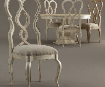 Simple European Style Dining Table And Chairs-ID:933134086