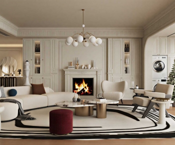 French Style A Living Room-ID:721317058