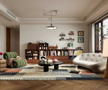 Modern A Living Room-ID:970314989