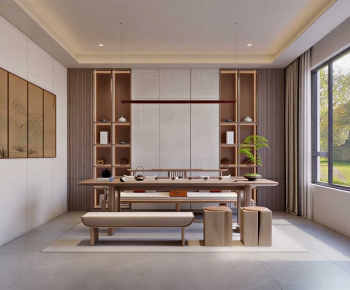 New Chinese Style Tea House-ID:673682939