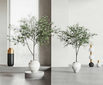 Modern Ground Green Plant Potted Plants-ID:970040084