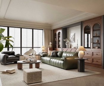 French Style A Living Room-ID:501589816