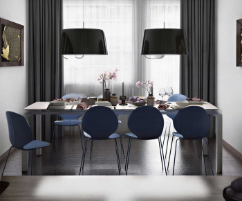 Modern Dining Table And Chairs-ID:115751038