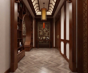 New Chinese Style Hallway-ID:283591992
