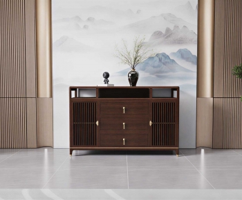 New Chinese Style Entrance Cabinet-ID:498061231