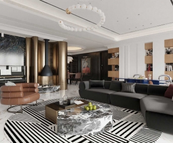 Modern A Living Room-ID:943010093