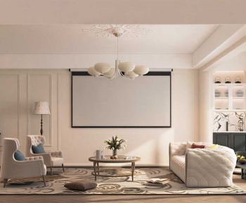 French Style A Living Room-ID:669047122