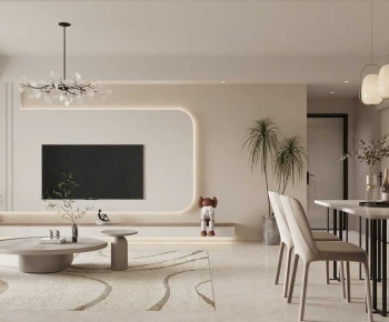 Modern A Living Room-ID:687797079