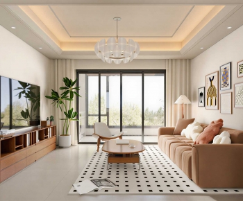 Modern A Living Room-ID:810705906