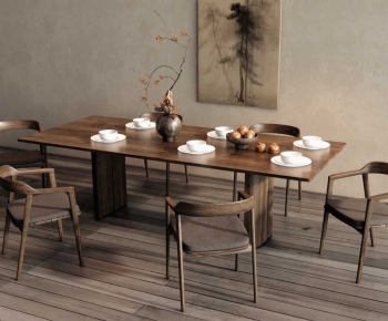 Modern Dining Table And Chairs-ID:307478908