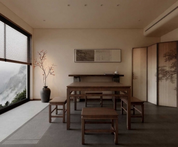 New Chinese Style Dining Room-ID:145669946