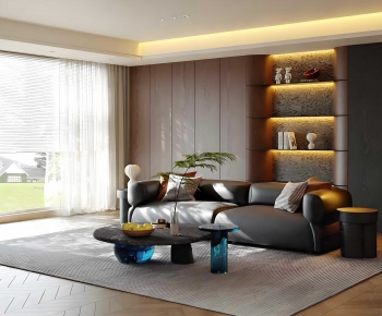 Modern A Living Room-ID:640619041