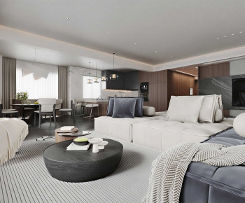 Modern A Living Room-ID:999383937