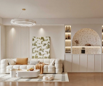 Modern A Living Room-ID:671868095