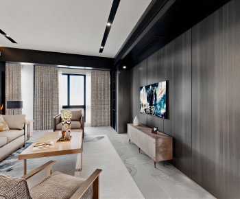 Modern A Living Room-ID:941174988