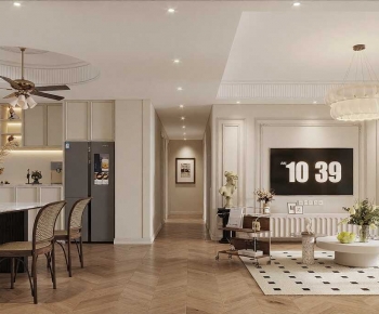 French Style A Living Room-ID:741729028