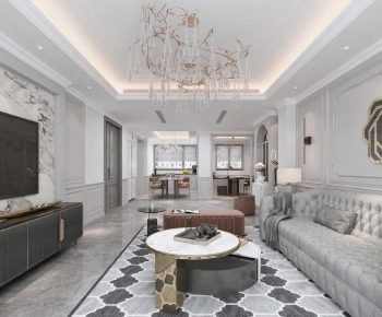 European Style A Living Room-ID:468410022