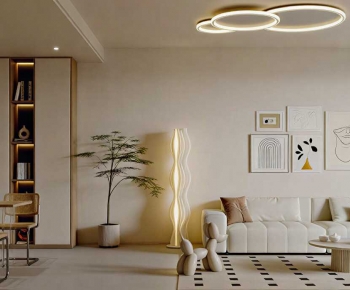 Modern A Living Room-ID:436296945