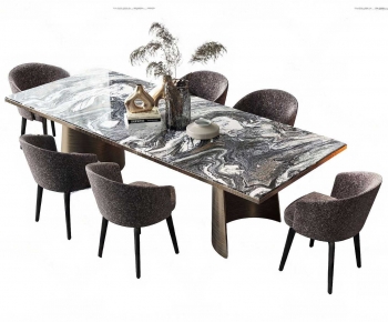 Modern Dining Table And Chairs-ID:746654034