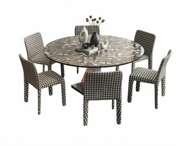 Modern Dining Table And Chairs-ID:755954986