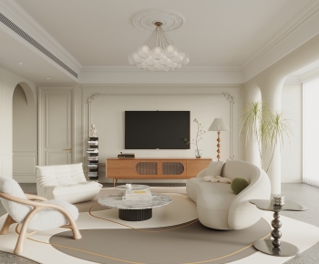 French Style A Living Room-ID:319031001