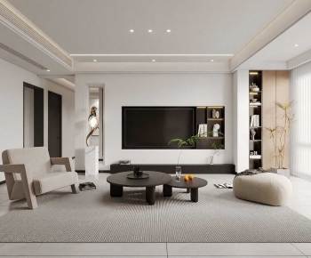 Modern A Living Room-ID:393162979