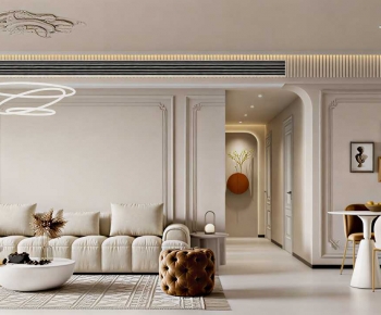 Simple European Style A Living Room-ID:129972939